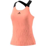adidas Women's Tennis Primeblue Aeroknit Y-Tank Top (Ambient Blush)
