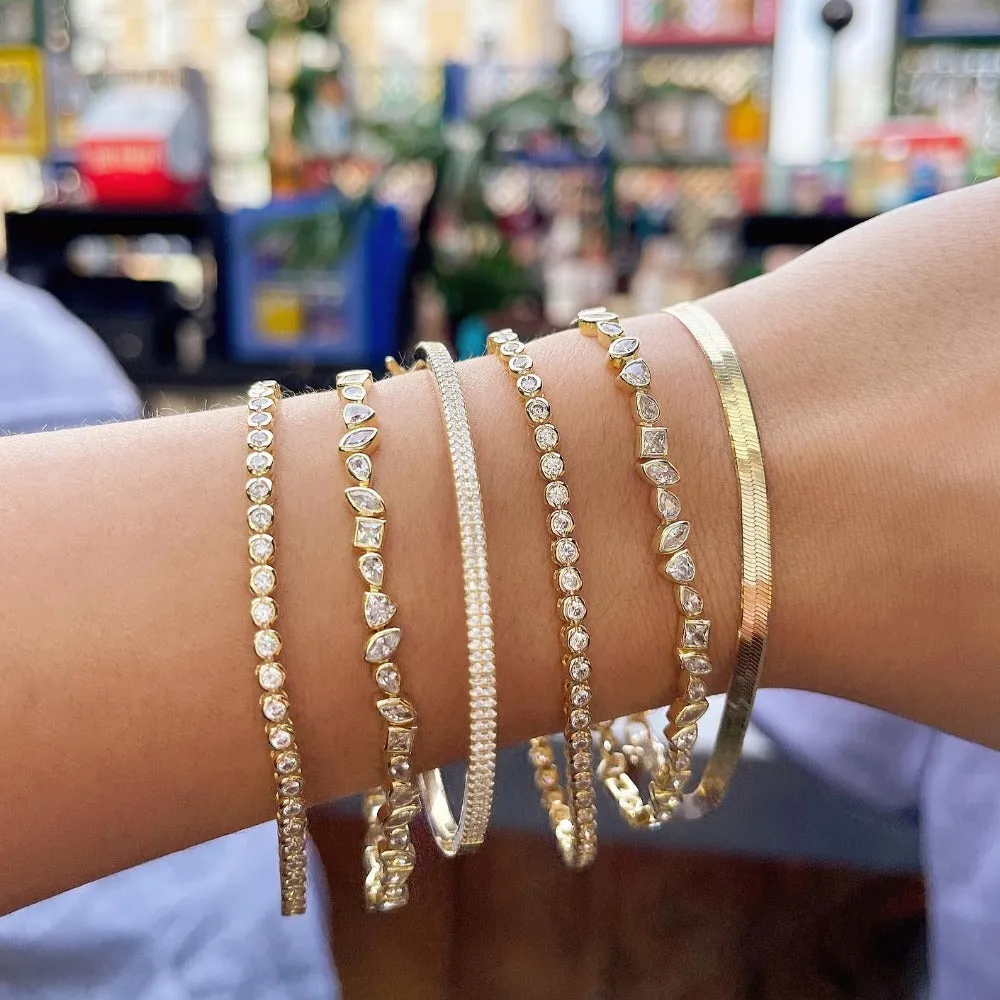 Bezel Tennis Bracelet