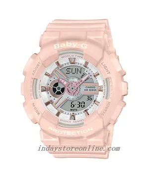 Casio Baby-G Women's Watch BA-110RG-4A Shock Resistant Mineral Glass