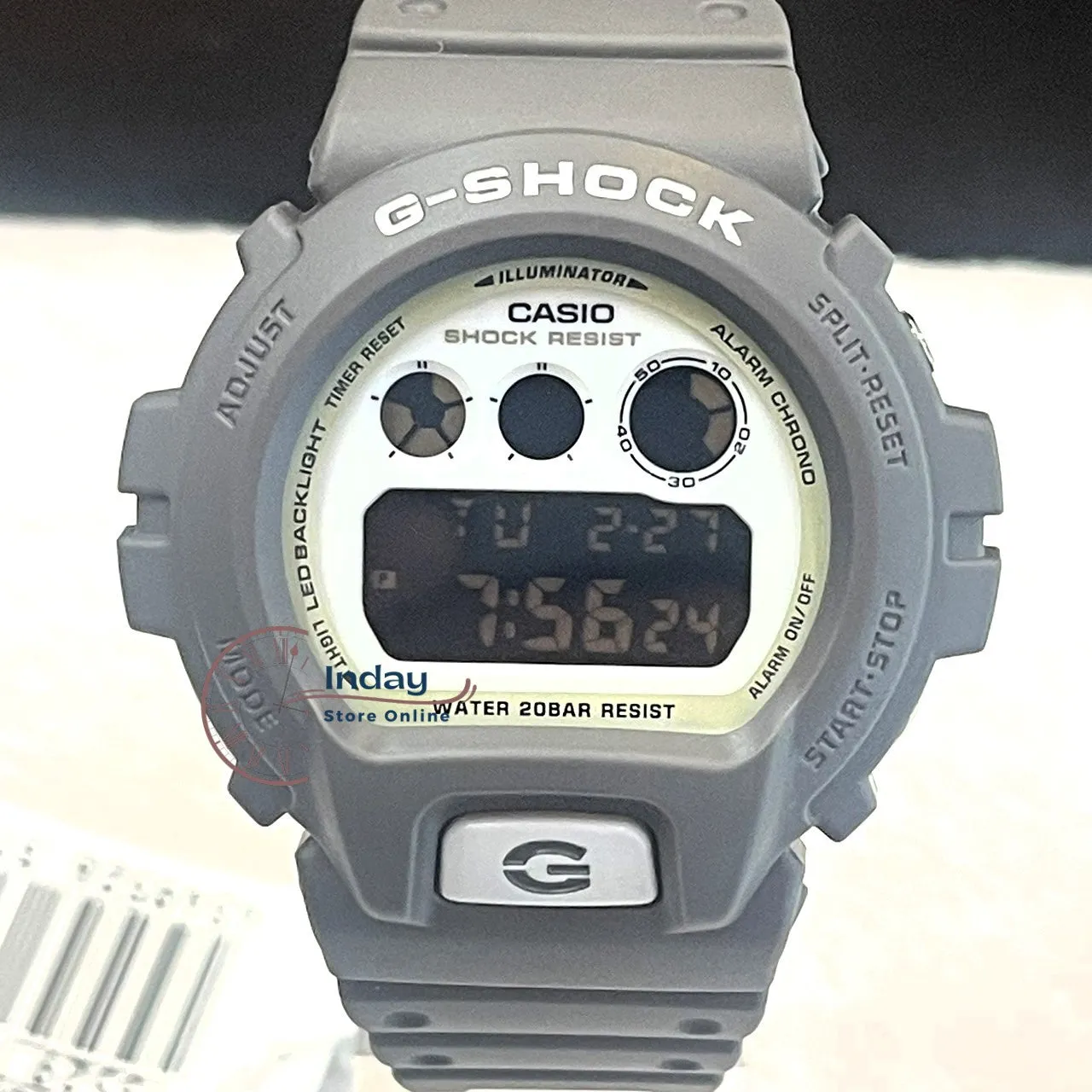 Casio G-Shock Men's Watch DW-6900HD-8 Resin Band Mineral Glass Shock Resistant Battery Life: 5 Years