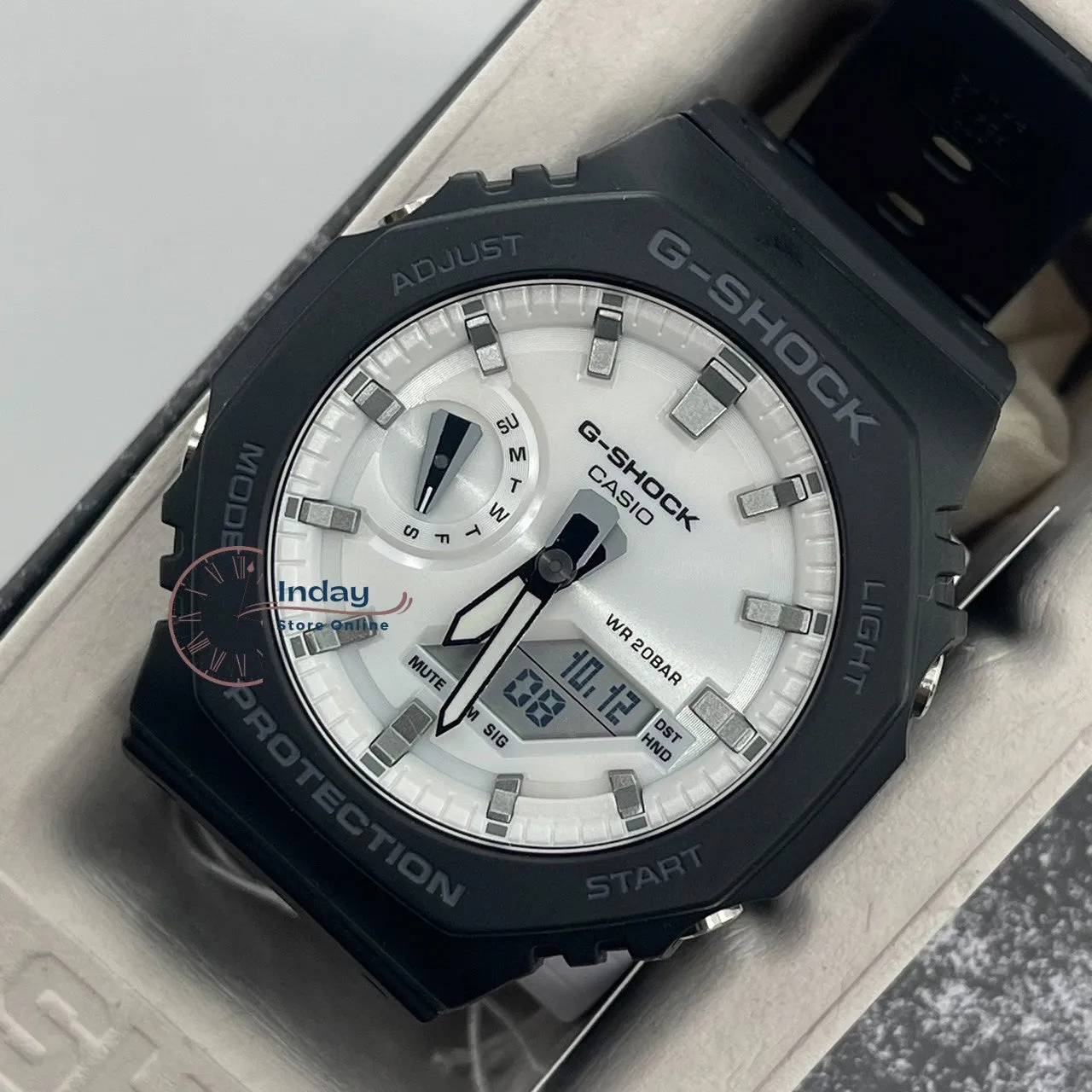 Casio G-Shock Men's Watch GA-2100WD-1A Mineral Glass Shock Resistant Carbon Core Guard Structure