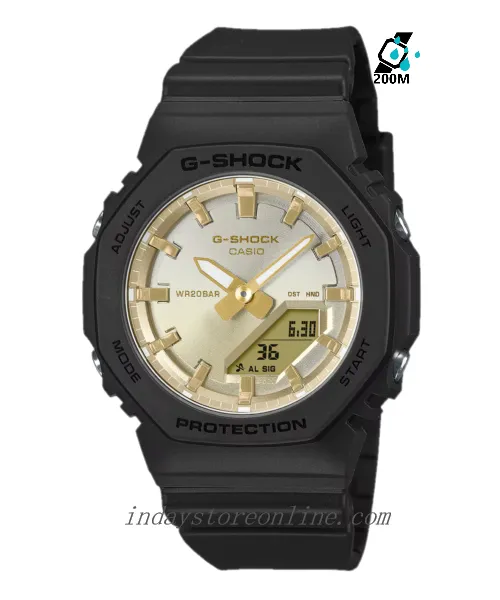 Casio G-Shock Women's Watch GMA-P2100SG-1A Resin Band Mineral Glass Shock Resistant