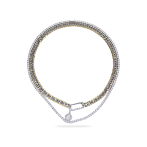 CHAINED UP TENNIS NECKLACE SET
