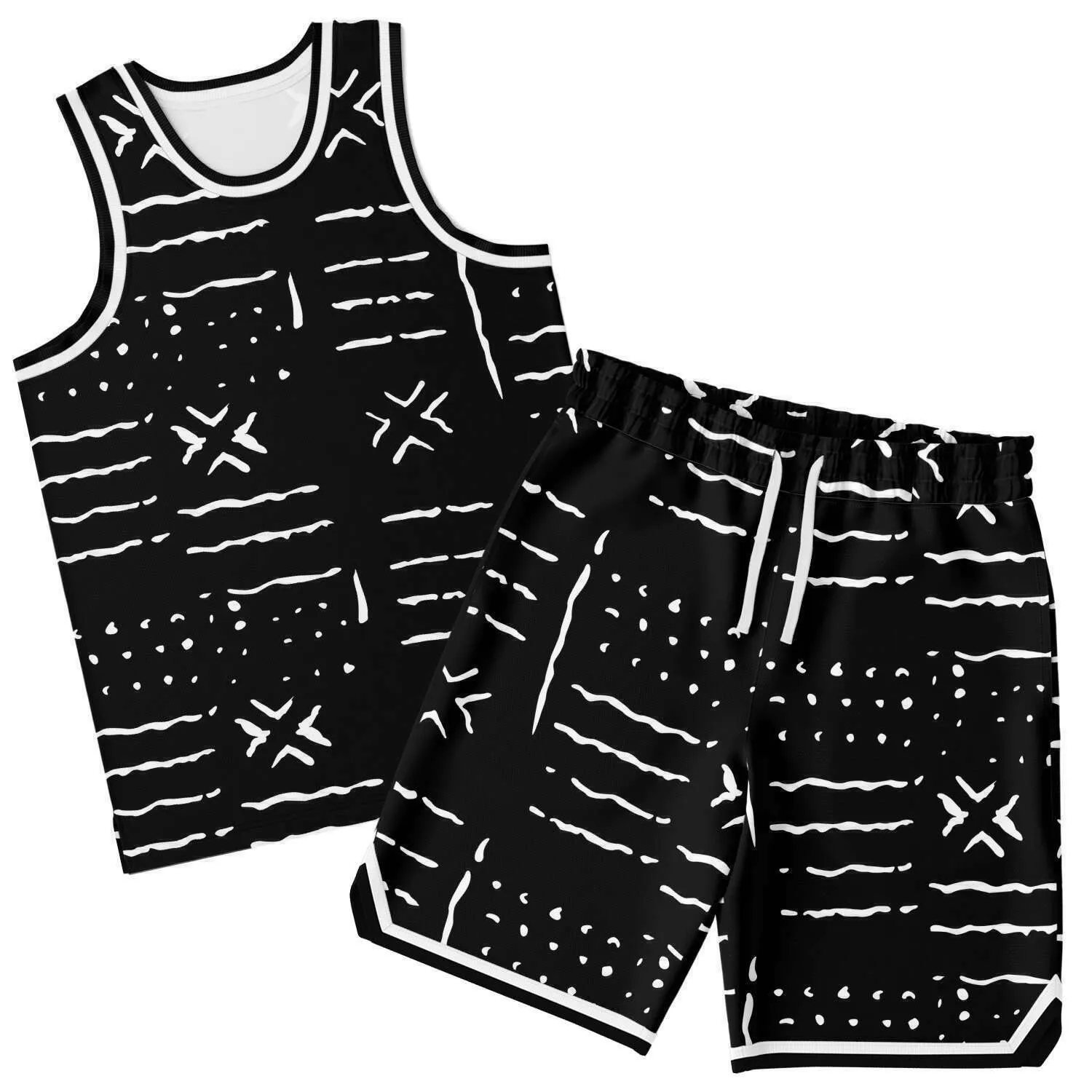 Dele  African Print Baseketball Set