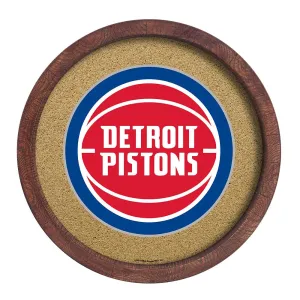 Detroit Pistons: "Faux" Barrel Framed Cork Board