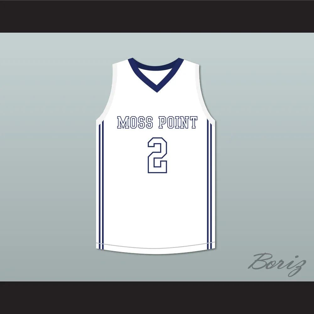 Devin Booker 2 Moss Point High School White Basketball Jersey 2