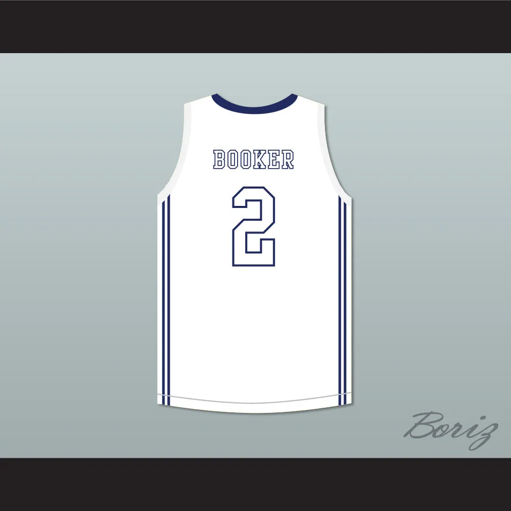 Devin Booker 2 Moss Point High School White Basketball Jersey 2