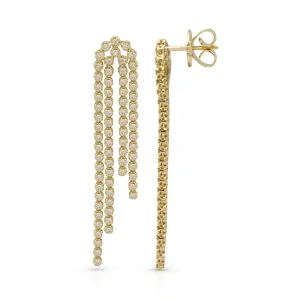Diamond Double Drop Earrings