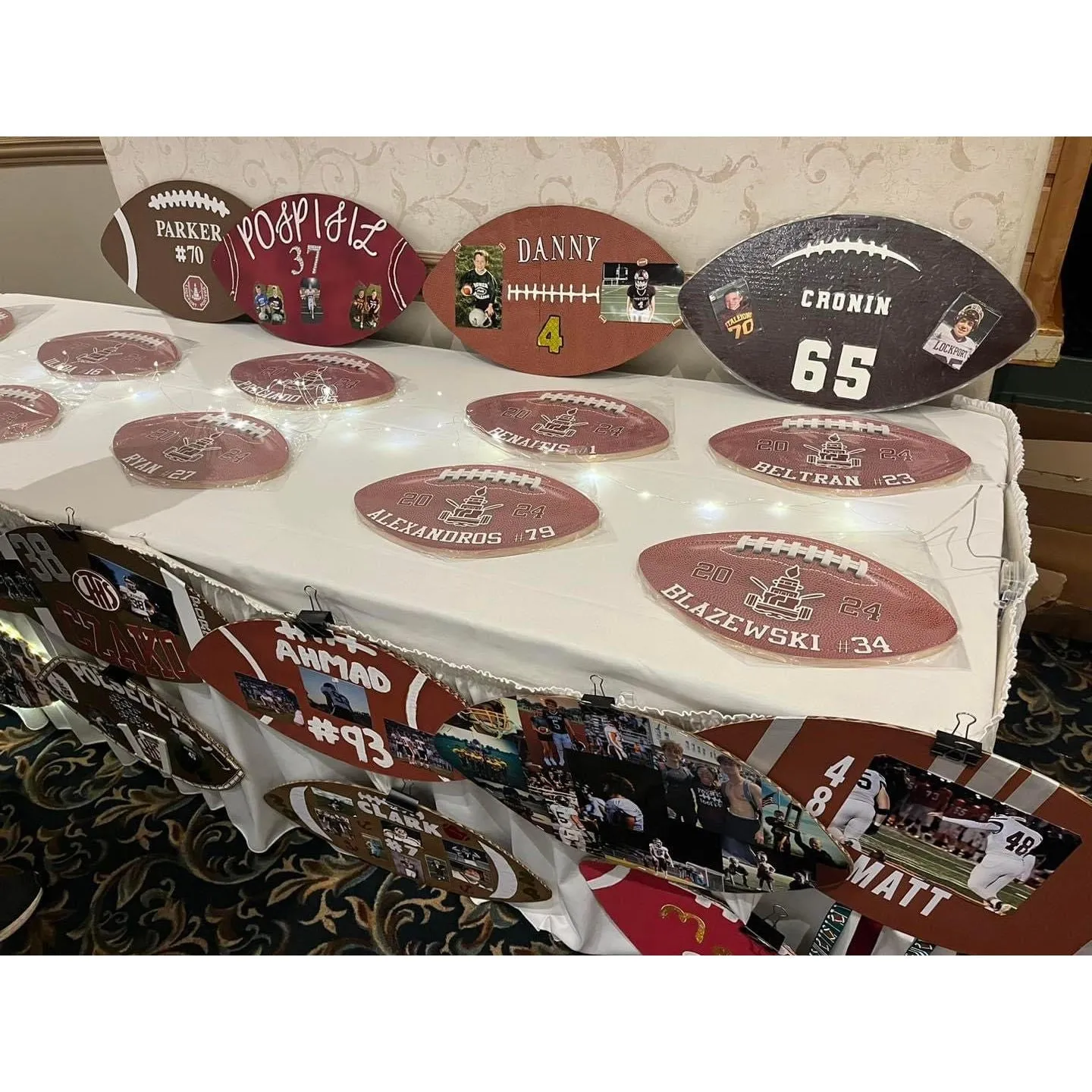Football Custom Name & Logo Printed Awards
