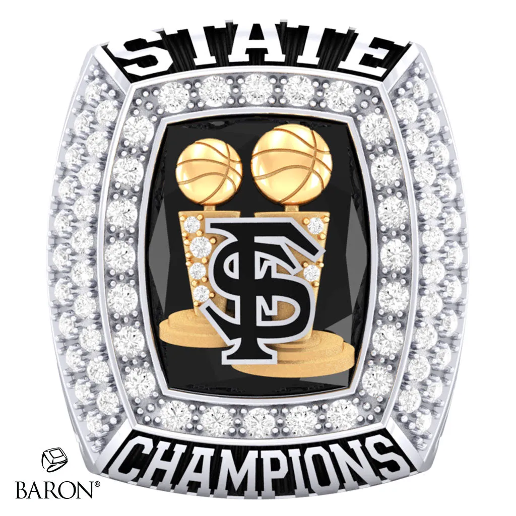 Fort Sumner High School Basketball 2024 Championship Ring - Design 1.5