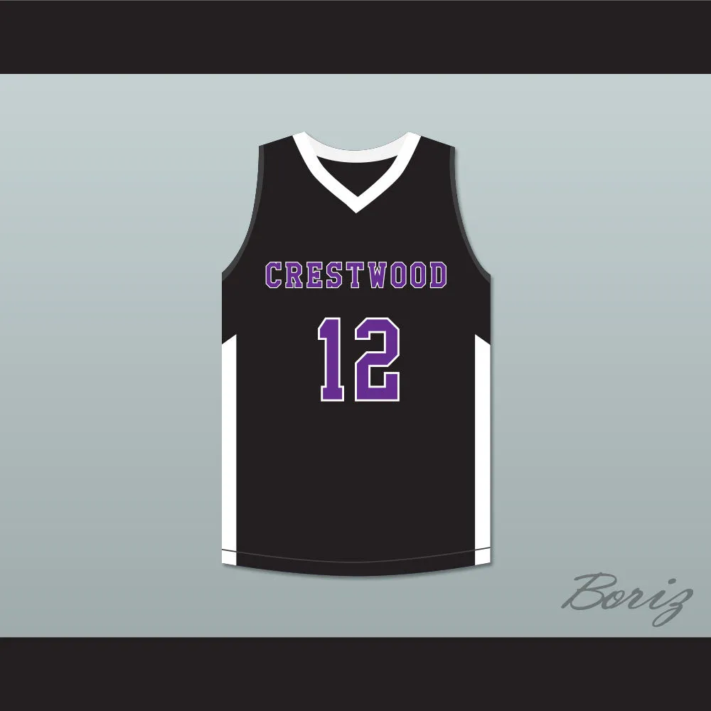 Ja Morant 12 Crestwood High School Knights Black Basketball Jersey 4