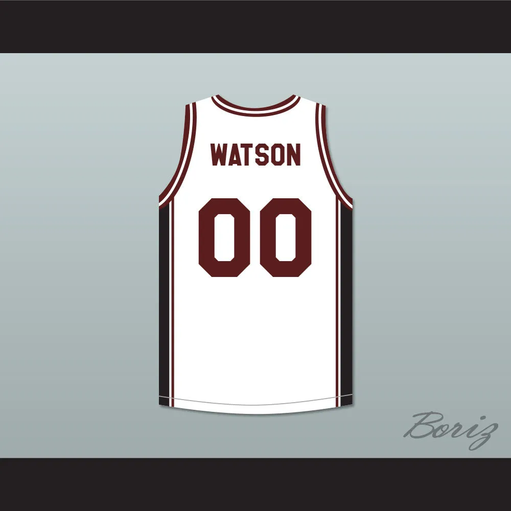 Kyle Lee Watson 00 Panthers High School White Basketball Jersey Above The Rim Black Side Stripe