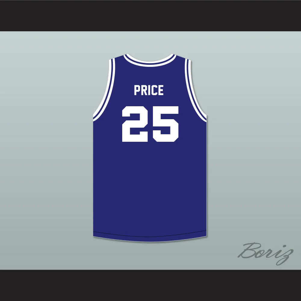 Mark Price 25 Enid High School Plainsman Navy Blue Basketball Jersey 2