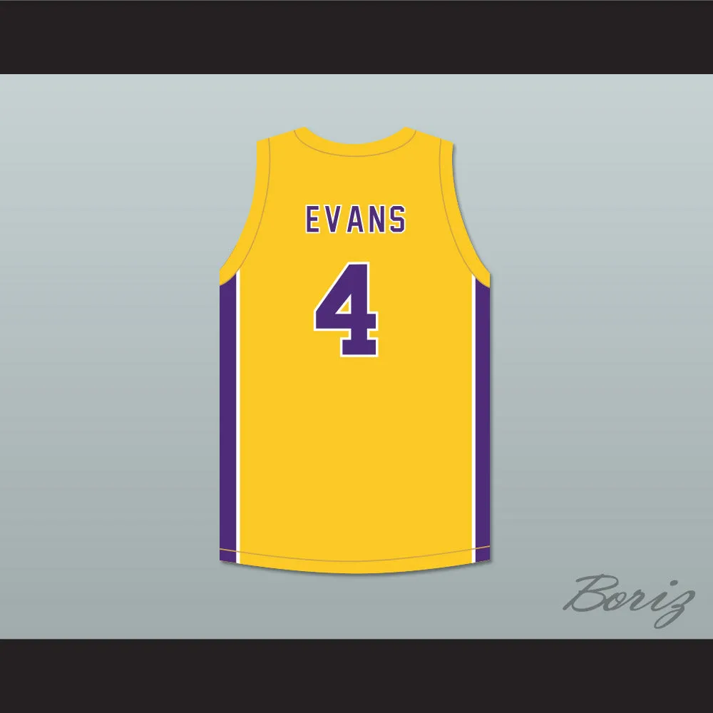 Mike Evans 4 Ball High School Tors Yellow Gold Basketball Jersey