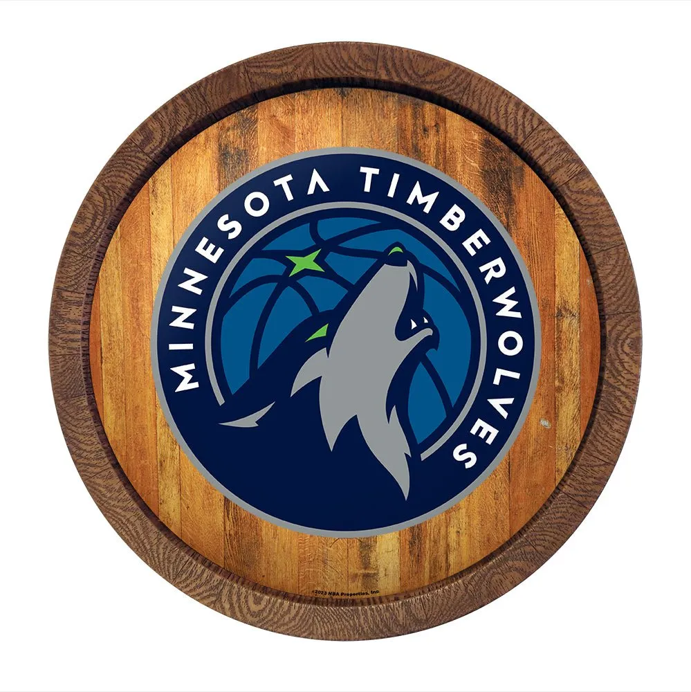 Minnesota Timberwolves: "Faux" Barrel Top Sign