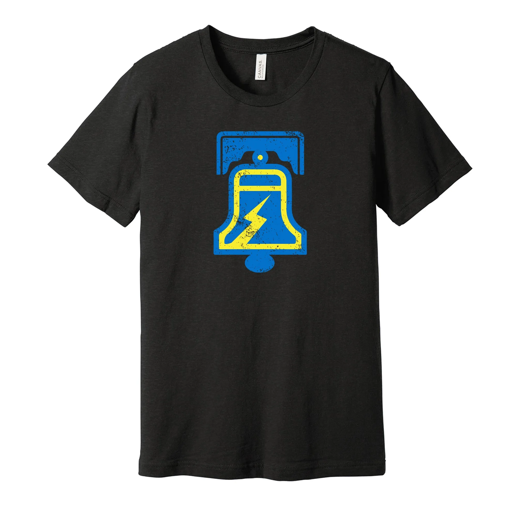 Philadelphia Bell Distressed Logo Shirt - Defunct Football Team - Celebrate Pennsylvania Heritage and History - Hyper Than Hype