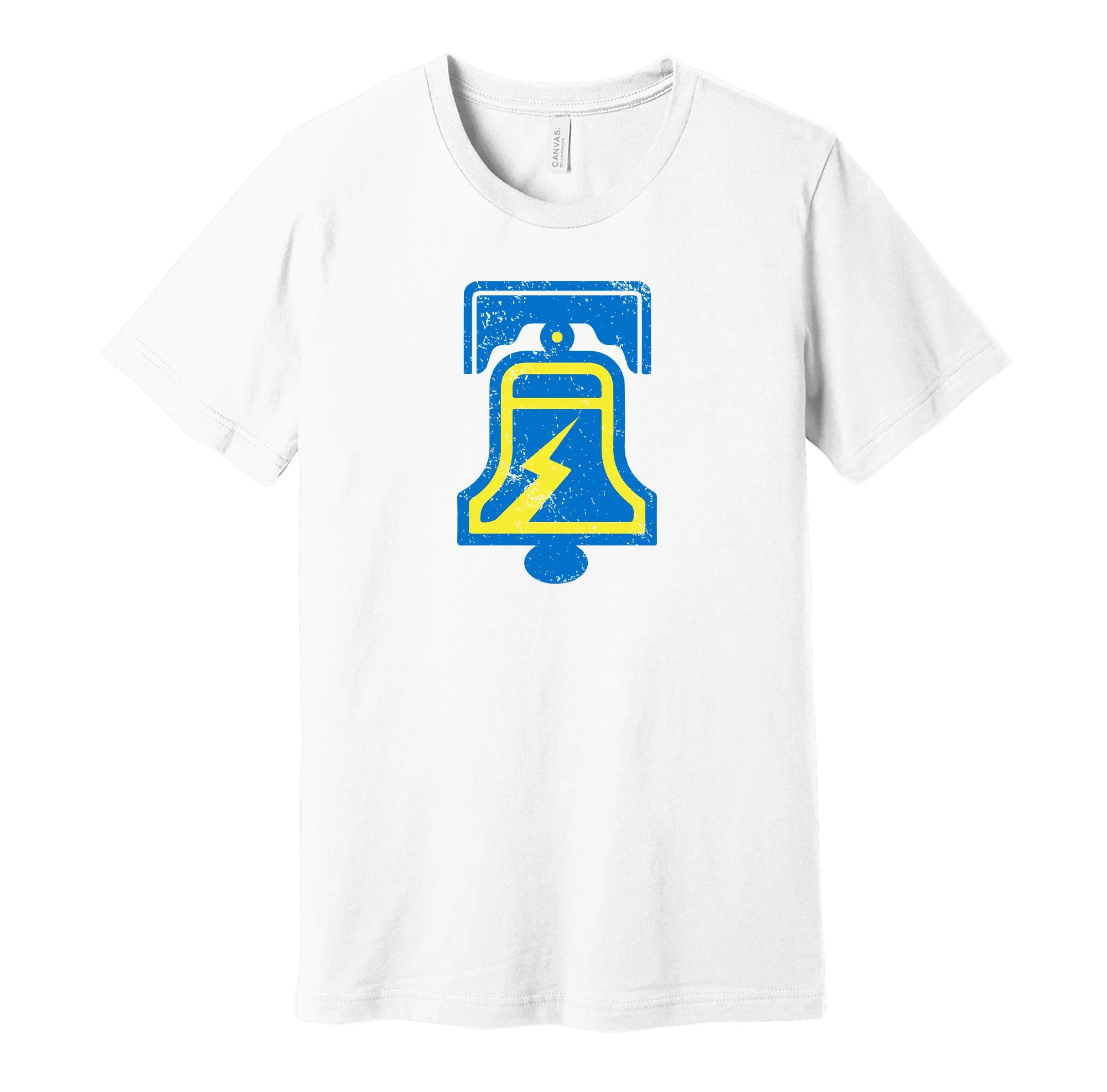Philadelphia Bell Distressed Logo Shirt - Defunct Football Team - Celebrate Pennsylvania Heritage and History - Hyper Than Hype