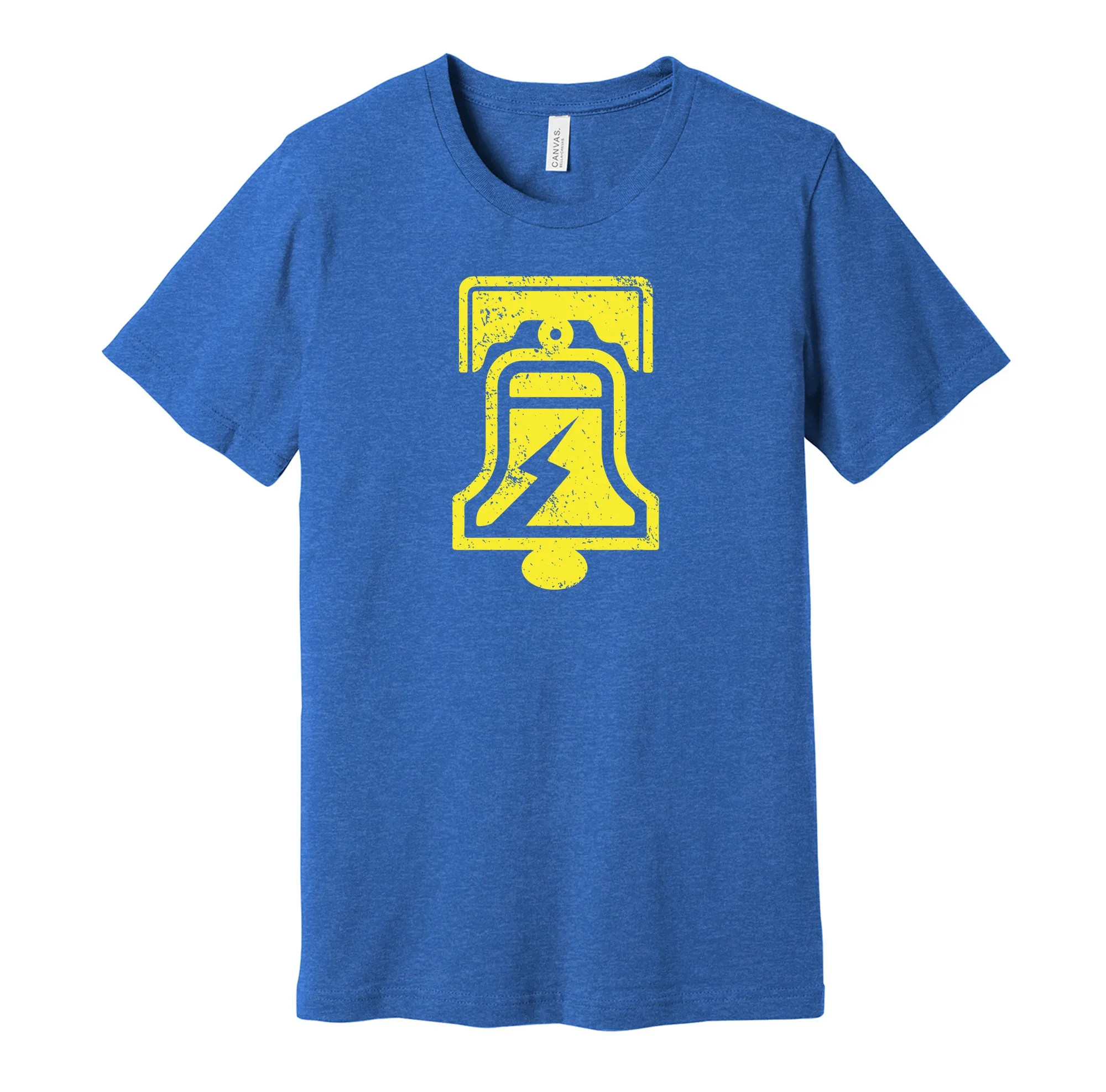 Philadelphia Bell Distressed Logo Shirt - Defunct Football Team - Celebrate Pennsylvania Heritage and History - Hyper Than Hype