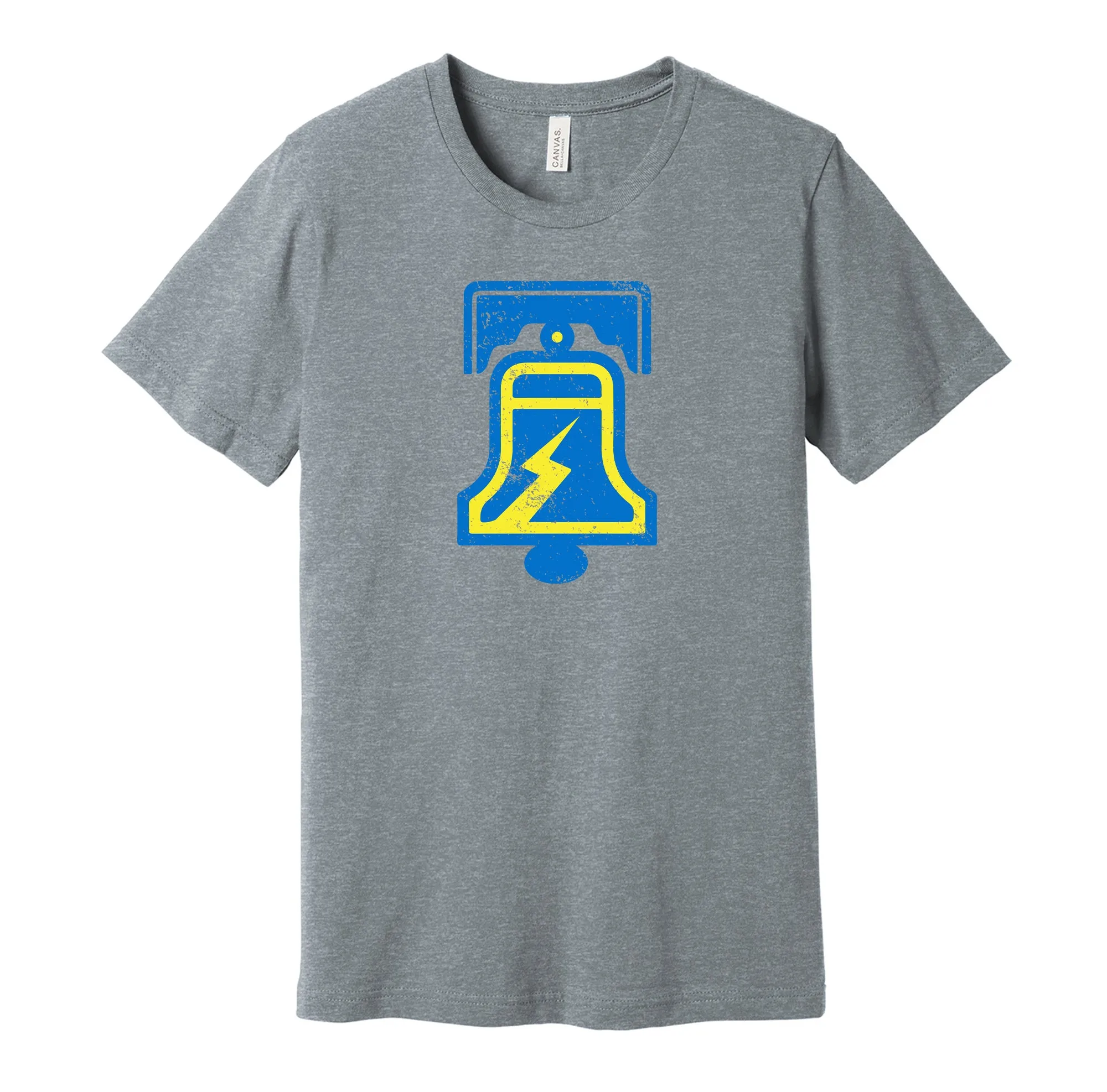 Philadelphia Bell Distressed Logo Shirt - Defunct Football Team - Celebrate Pennsylvania Heritage and History - Hyper Than Hype