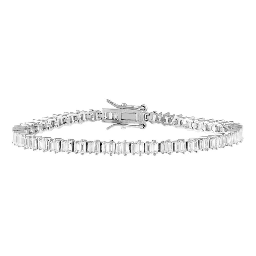 Scattered Baguette Tennis Bracelet