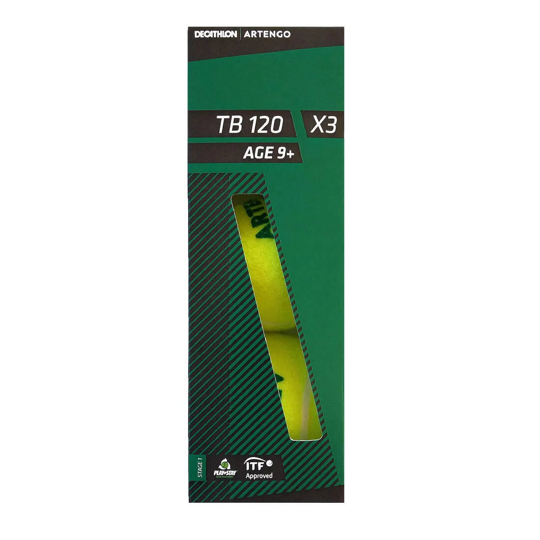 Tennis Ball TB120*3 - Green