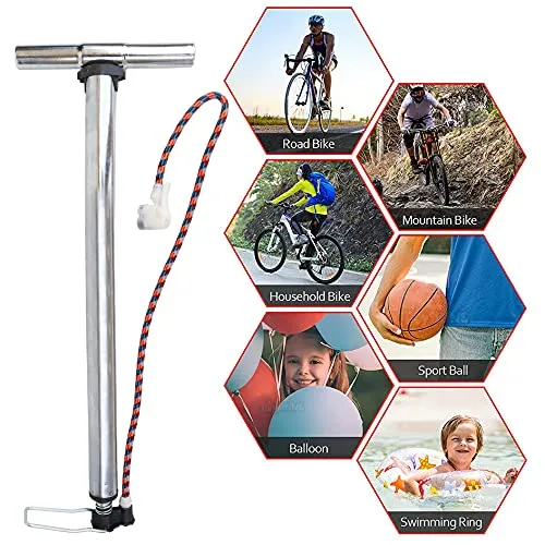 Toyshine High Pressure Portable Multipurpose Bicycle Steel Air Pump, Mix Color (SSTP)