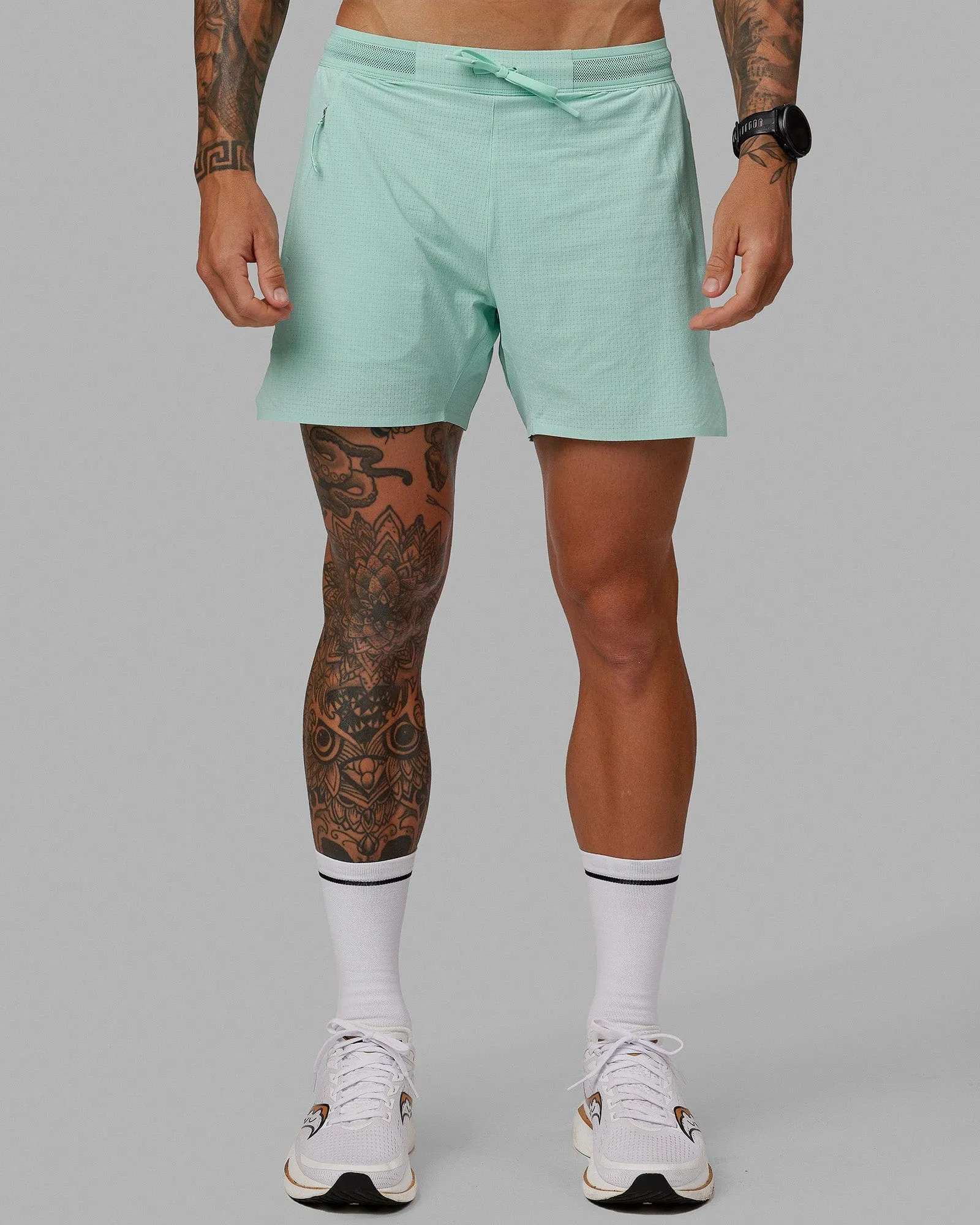 UltraAir 5" Lined Performance Short - Pastel Turquoise-Reflective